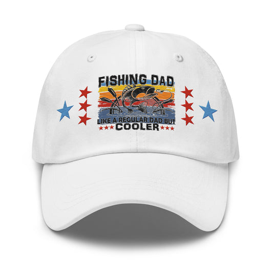 Fishing Dad Embroidered Cap