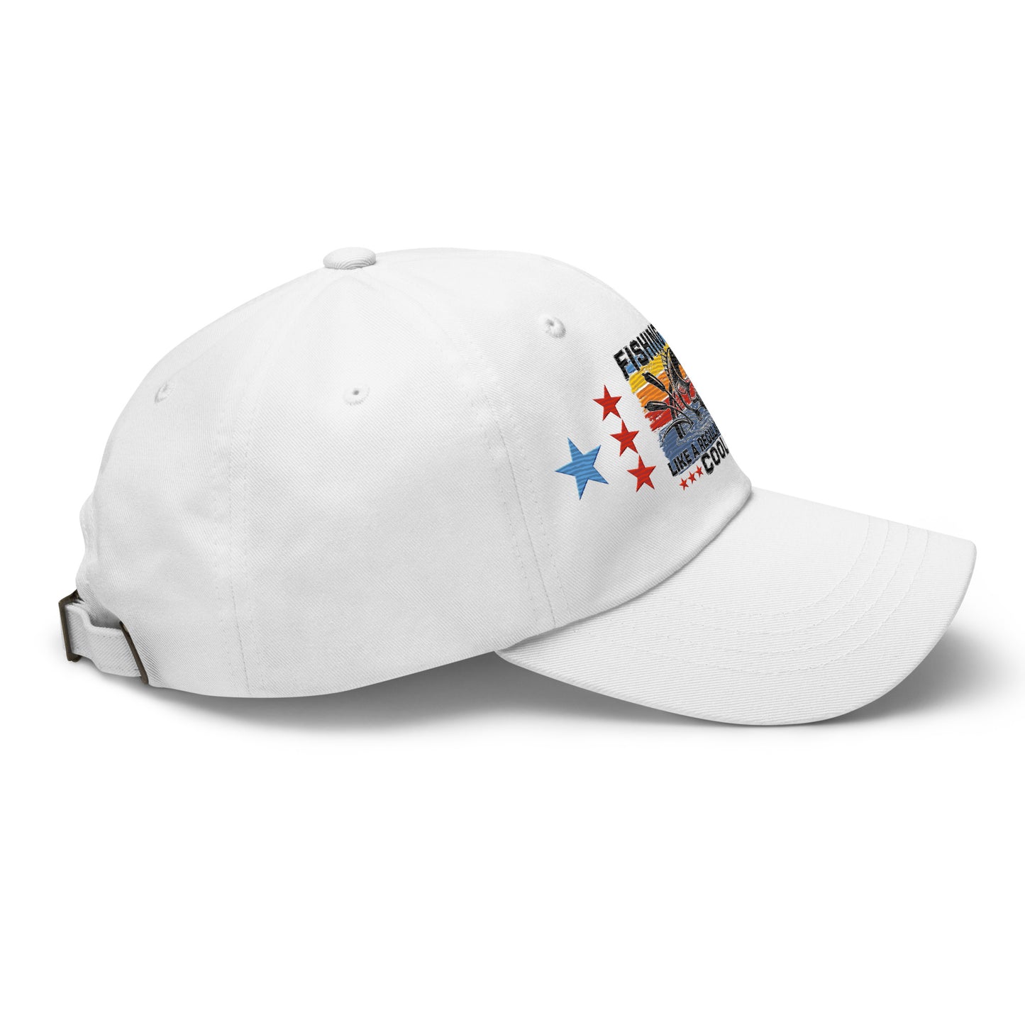 Fishing Dad Embroidered Cap
